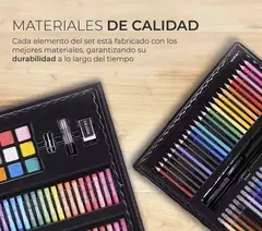 Set 208 - 168 Piezas Arte Dibujo Pintura Valija Profesional + REGALO marcadores doble TOUCH doble punta - Ruchi