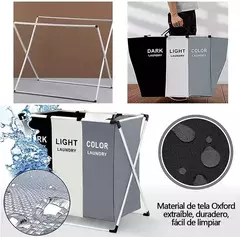 Canasto-Bolsa de ropa triple - Ruchi
