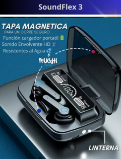 Auriculares Profesionales BT con linterna + Power Bank - Resistentes al agua - comprar online