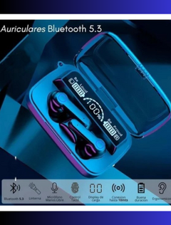 Auriculares Profesionales BT con linterna + Power Bank - Resistentes al agua - Ruchi