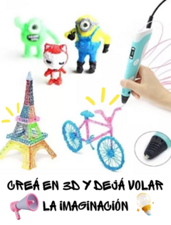 ArtPen 3D - Lapiz impresora 3D con pantalla + soporte + de REGALO filamentos