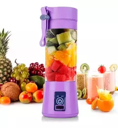 Licuadora Portátil Deportiva Autolimpiante Usb 380ml 4 Hojas - tienda online