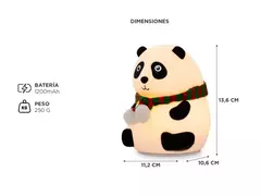 PandaShine-Lámpara de noche de silicona en forma de osito panda - tienda online