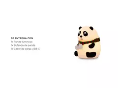 Imagen de PandaShine-Lámpara de noche de silicona en forma de osito panda
