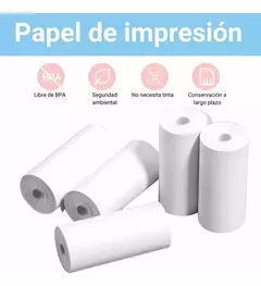 Papel Térmico X5 Rollos P/ Mini Impresora 57x25mm X4 Mts