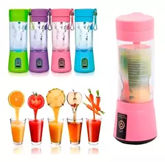 Licuadora Portátil Deportiva Autolimpiante Usb 380ml 4 Hojas