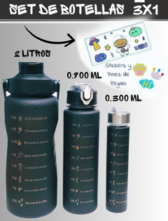 Trío de Energía- Botellas Motivacionales para Cada Momento + de REGALO STICKERS Y PIN en internet