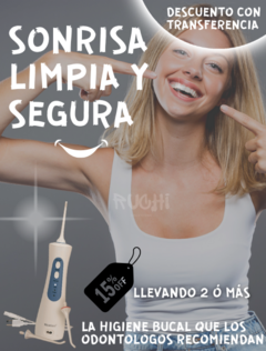 ULTRAJET SMILE - Irrigaror limpieza bucal profunda | 3 CUOTAS SIN INTERÉS | - comprar online
