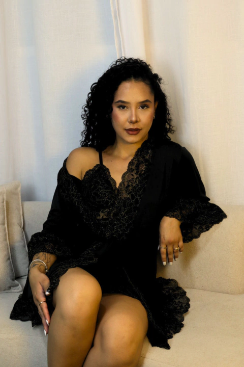 Kit Camisola Lisa - Preto/Dourado - comprar online