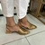Sandália Clarissa - Sapatilha Bronze Couro Legítimo Bico Fino - Lila Shoes