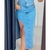 SAIA JEANS MIDI COM FENDA - TAM 40