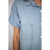 Camisa jeans manga curta TAM M - VistoAZE