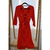 VESTIDO MIDI CREPE VERMELHO LANÇA PERFUME TAM P - comprar online