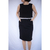 Vestido preto e branco CALVIN KLEIN TAM PP na internet