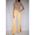 Calça jeans flaire amarelo manteiga MOB TAM 36 na internet