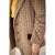 Blazer lã xadrez marrom gola veludo TAM P - comprar online