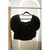CROPPED BUFANTE PRETO ZARA TAM S