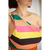 Vestido um ombro listras coloridas LITT TAM 42 na internet