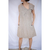 Vestido xadrez c/ bolsos e zíper na gola K9 CASUAL TAM P