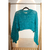 BLUSA TRICOT TURQUESA LANÇA PERFUME TAM P
