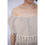 Vestido vichy nude ombro a ombro TAM P na internet