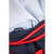 Calça pantacourt azul detalhes vermelho LANÇA PERFUME TAM P na internet