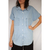 Camisa jeans manga curta TAM M - comprar online