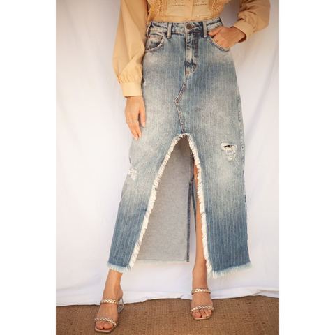 Saia jeans FORUM TAM P