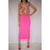 Cropped estampado rosa c/ babados LEZ A LEZ TAM PP - comprar online
