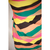 Vestido um ombro listras coloridas LITT TAM 42 - VistoAZE