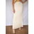 Saia longa renda off white TAM P