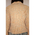 Blazer veludo cotelê nude c/ flores TAM P - VistoAZE
