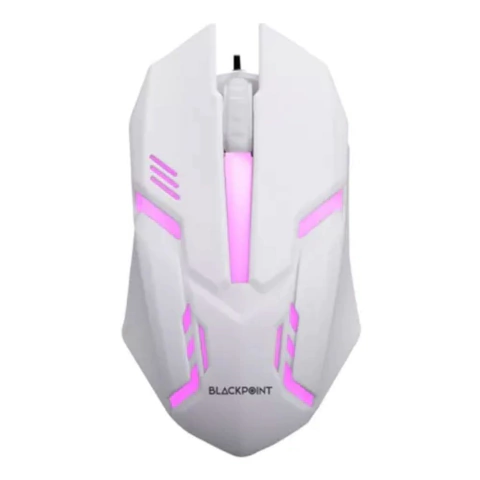 Mouse Gamer Blackpoint A20 con Cable USB Blanco