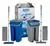 Rodo Flat Mop Balde Lava Seca Multiuso 2 Refil Profissional