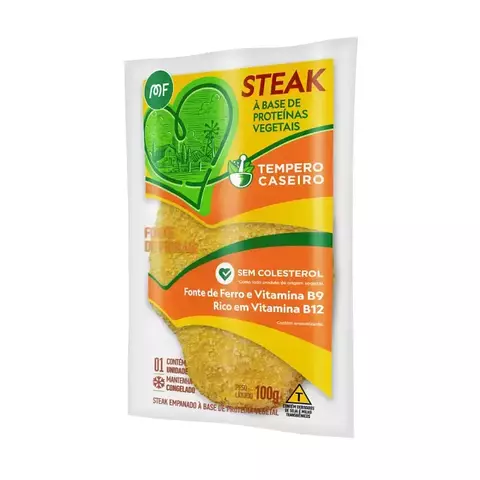 ❄ Metafoods Steak Vegetal Sabor Tempero Caseiro 100g