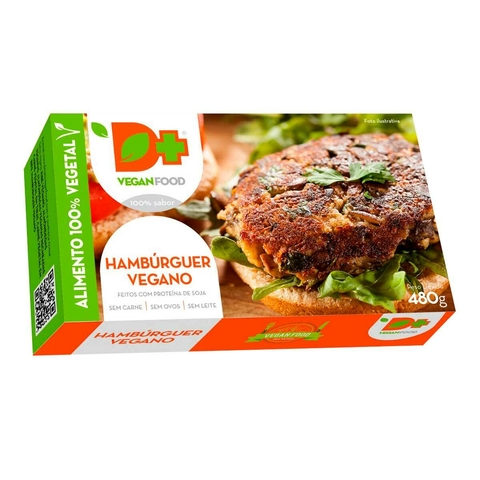 ❄Hambúrguer vegano tradicional 320g D+ vegan food - comprar online