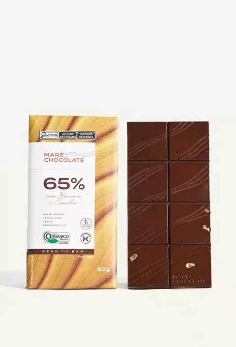 Chocolate 65% com Banana Passa e Canela | 80g - comprar online