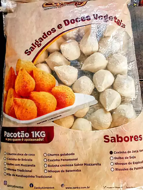 ❄ Mini Coxinha de Jaca Verde 1kg Zanky