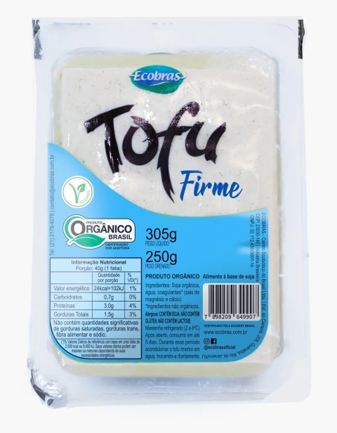 ❄ Tofu – Firme 250g - Ecobras - comprar online