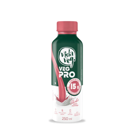 ❄Shake Proteico VegPro Morango 250ml Vida Veg