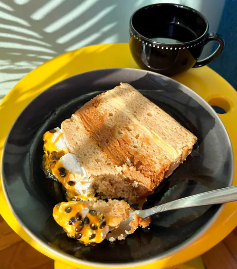 ❄ Fatia de bolo - sabor docemara - babilonia vegan