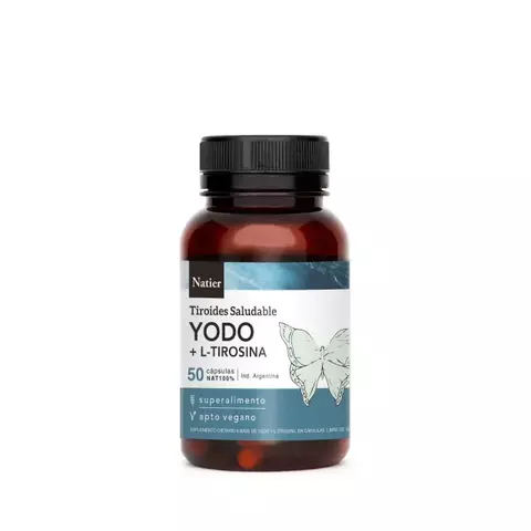 Yodo L-Tirosina 50 capsulas Natier