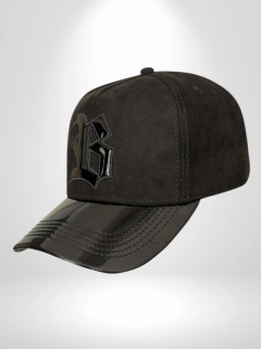 BONÉ BLCK SNAPBACK PRETO SUEDE WINGS