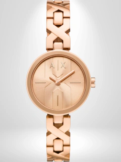 RELOGIO PULSO ARMANI EXCHANGE ROSÉ GOLD - AX5832B1 R1RX