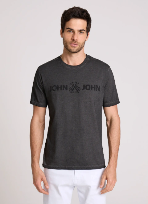 CAMISETA JOHN JOHN BASIC CINZA ESCURO