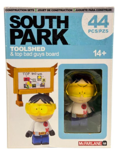 Figura para Construir Mc Farlane - South Park Toolshed & Top Bad Guys Board