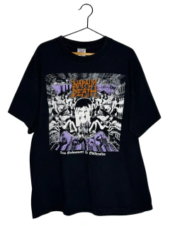 Remera Vintage Napalm Death "From Enslavement To Obliteration"