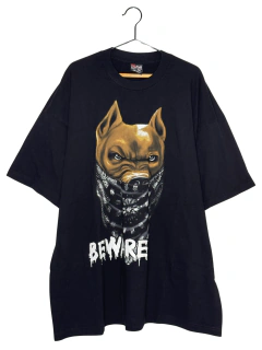 Remera The Rude Dog Pitbull Beware