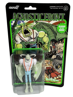 Figura Super 7 ReAction Agnostic Front Brilla en la Oscuridad