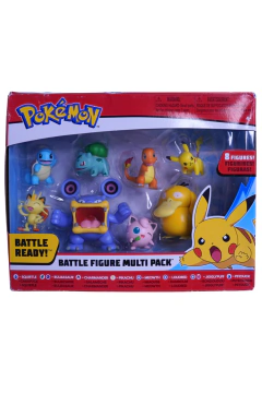 Set 8 Figuras Pokémon Battle Ready Jazwares